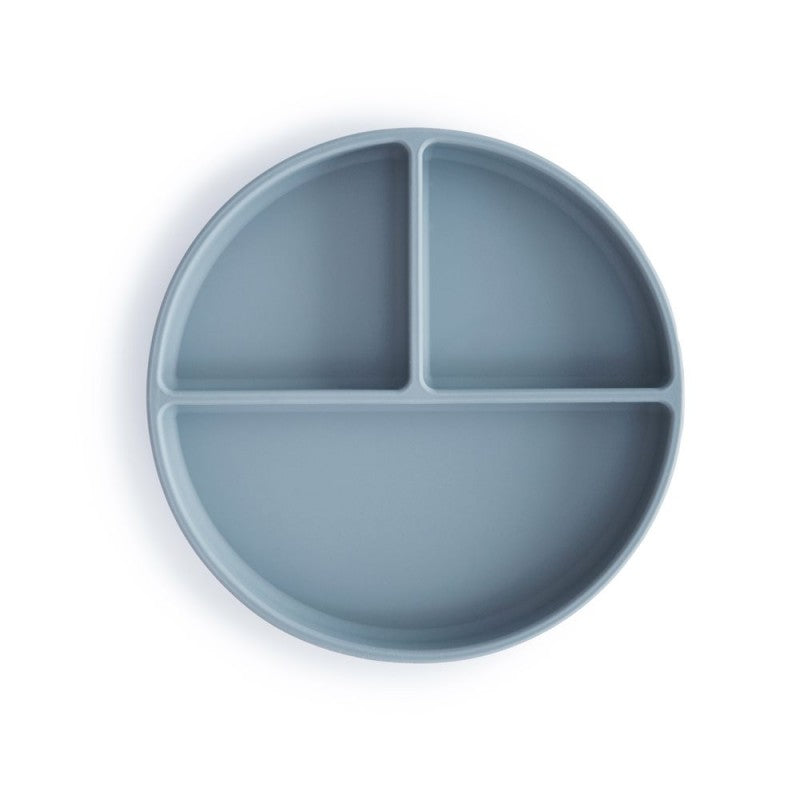 Plato Ventosa-Compartimentos Azul
